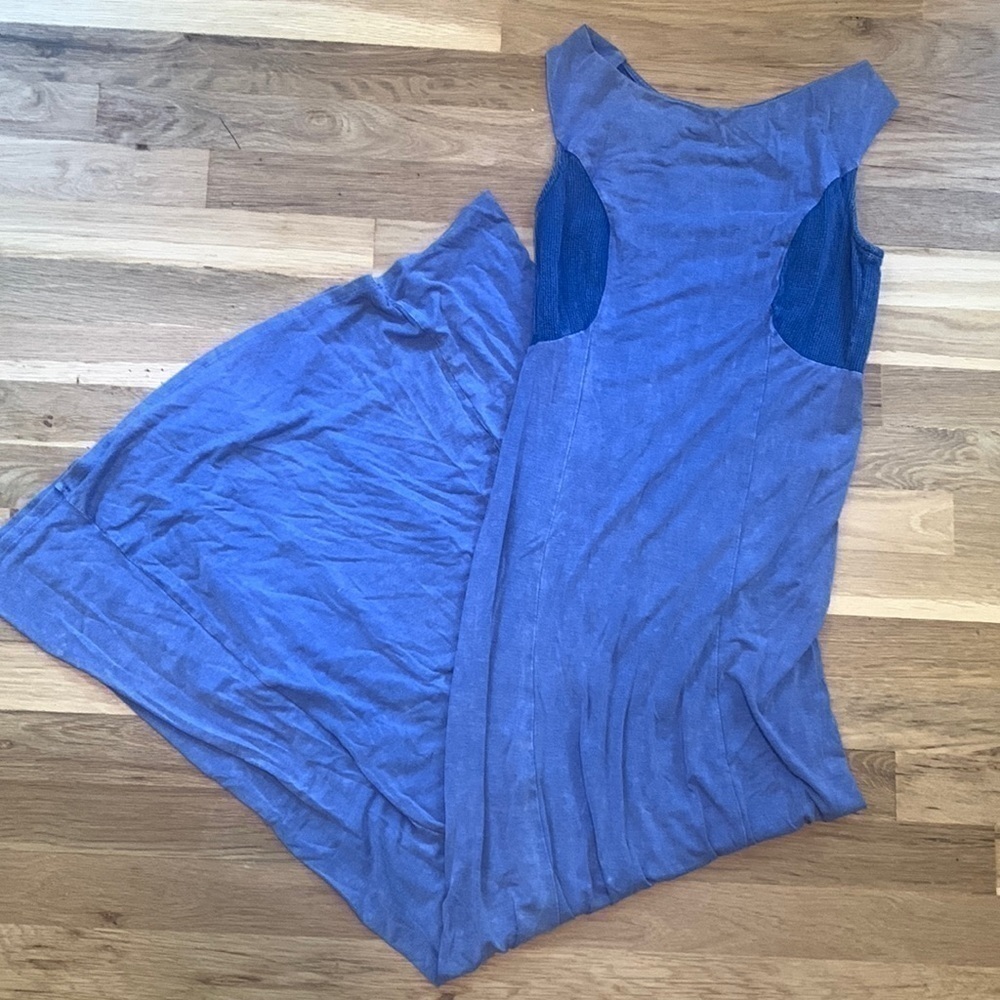 Altar’d State Tank Open Back Maxi Dress Blue Women’s M